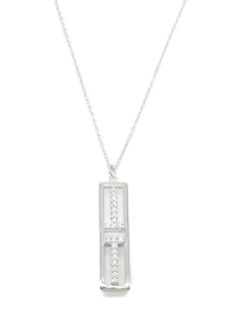 Tiffany & Co. Pre-Owned collar T Two Open Vertical en oro blanco de 18kt con diamantes 2010