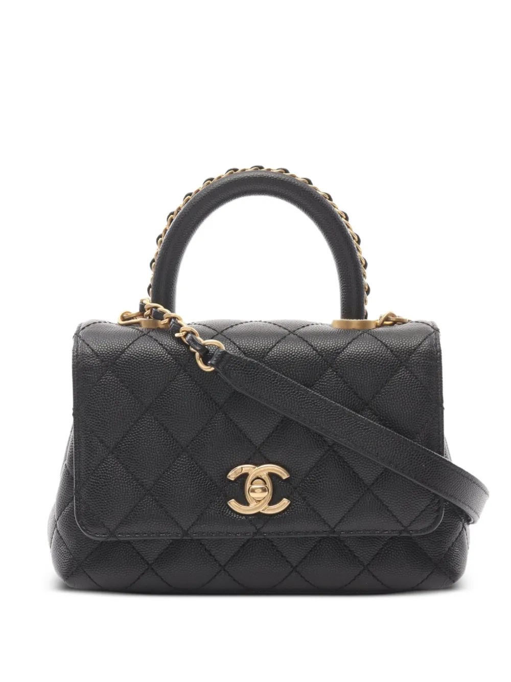 CHANEL Pre-Owned 2021 Coco Handle handbag - ブラック CHANEL Pre-Owned 2021 Coco Handle handbag - ブラック
