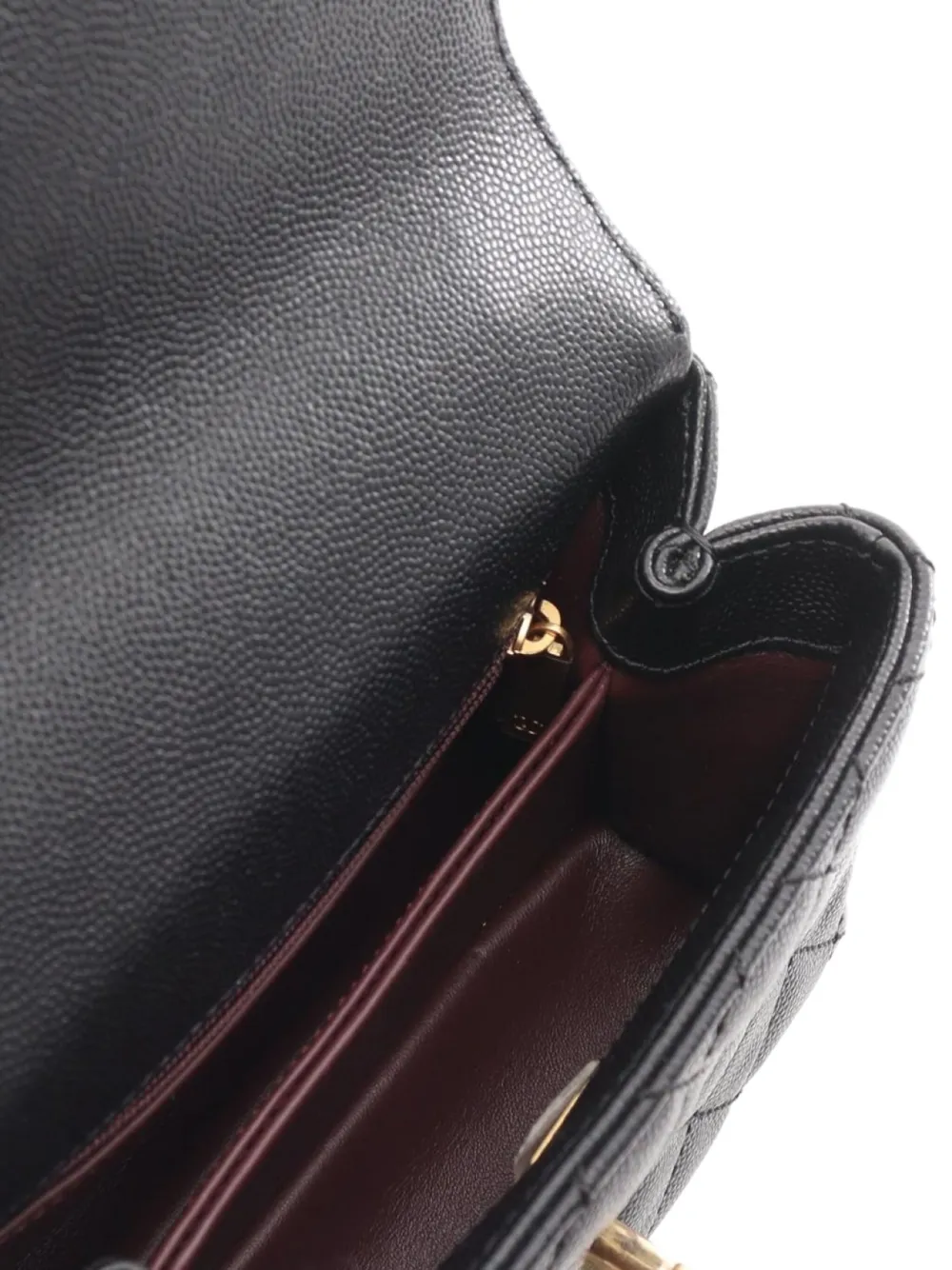 Pre-owned Chanel 2021 Coco Handle Handbag In Black