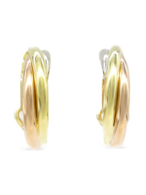 Cartier أقراط 'ترينتي' ذهب أبيض ووردي وأصفر عيار 18 من عقد 2010