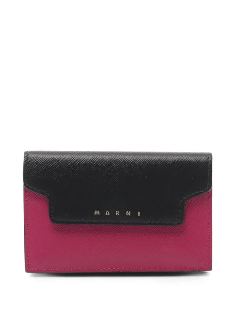 Marni Pre-Owned 2010s logo-stamp card holder