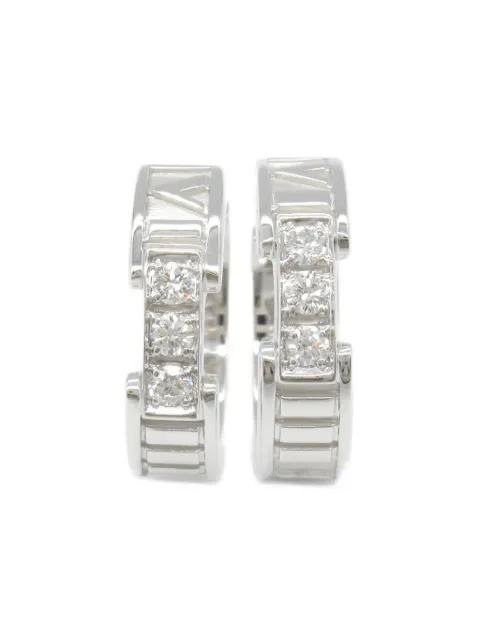 Tiffany & Co. Pre-Owned أقراط 'سيت أتلاس' ذهب أبيض عيار 18 مرصعة بألماس من عقد 2010