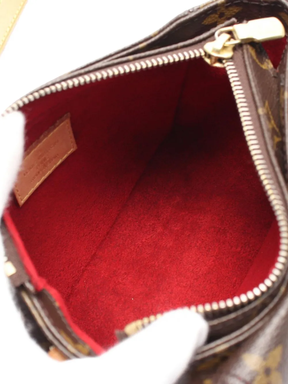 Pre-owned Louis Vuitton 2005 Viva Cite Pm Shoulder Bag In Brown