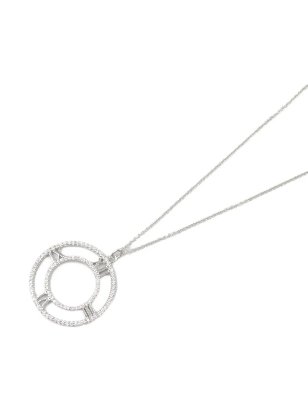 Tiffany & Co. Pre-Owned 2010s x Atlas Open Medallion necklace | White | Image 1