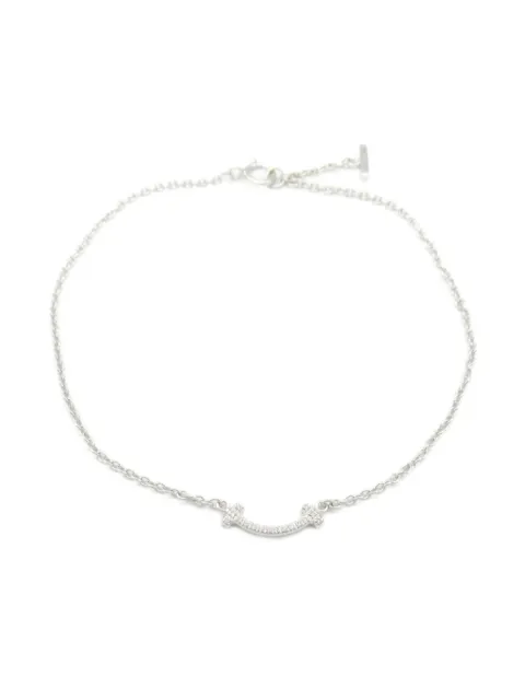 Tiffany & Co. Pre-Owned pulsera T Smile Mini en oro blanco de 18kt con diamantes 2010