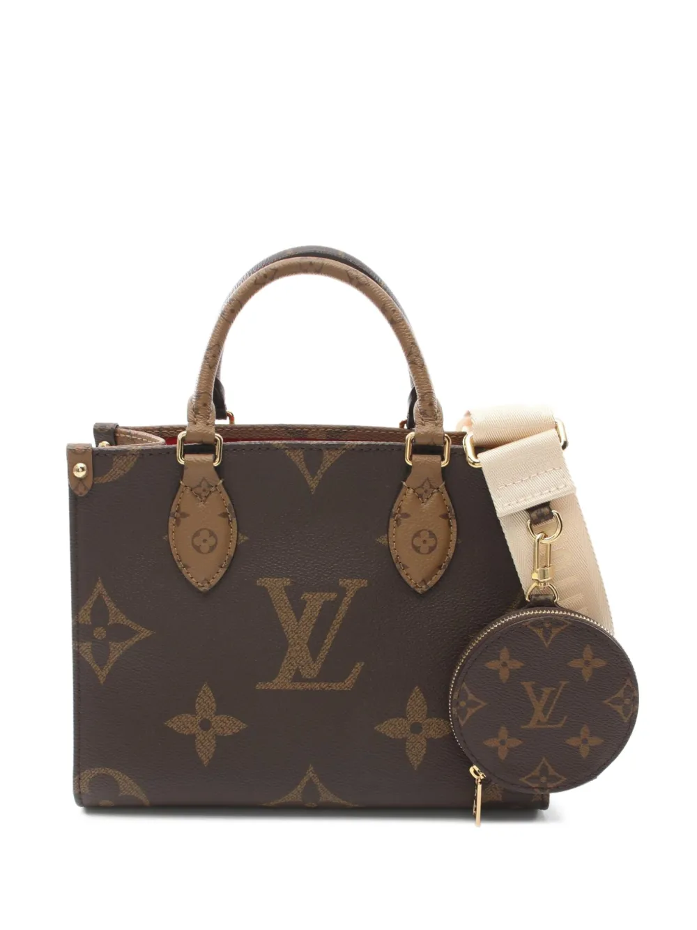 Louis Vuitton Pre-Owned 2021 オン ザ ゴー GM ハンドバッグ - ブラウン Louis Vuitton Pre-Owned 2021 オン ザ ゴー GM ハンドバッグ - ブラウン
