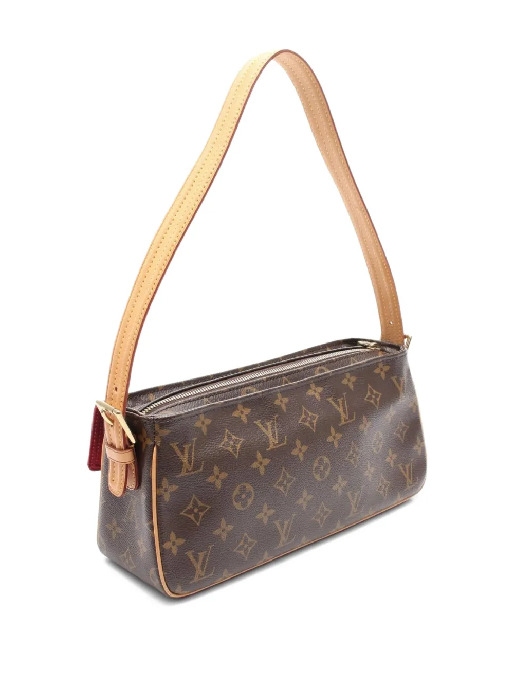 LOUIS VUITTON Pre-owned 2004 Vivacite Mm Monogram Shoulder Bag In Brown