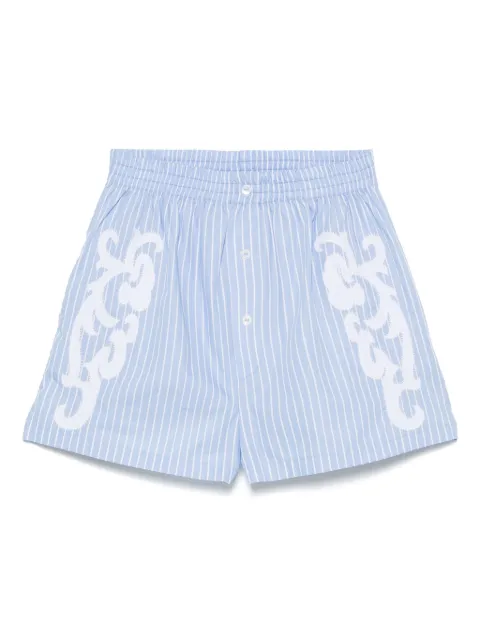 MARIUCCIA MILANO shorts con motivo de rayas