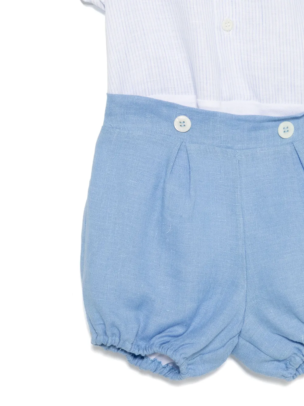 La Stupenderia Gestreepte shorts set Blauw