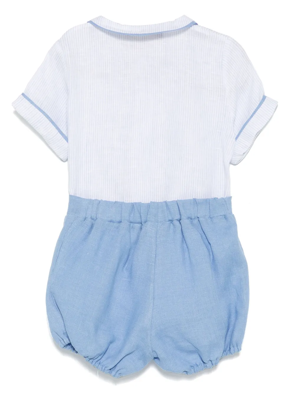 La Stupenderia Gestreepte shorts set Blauw