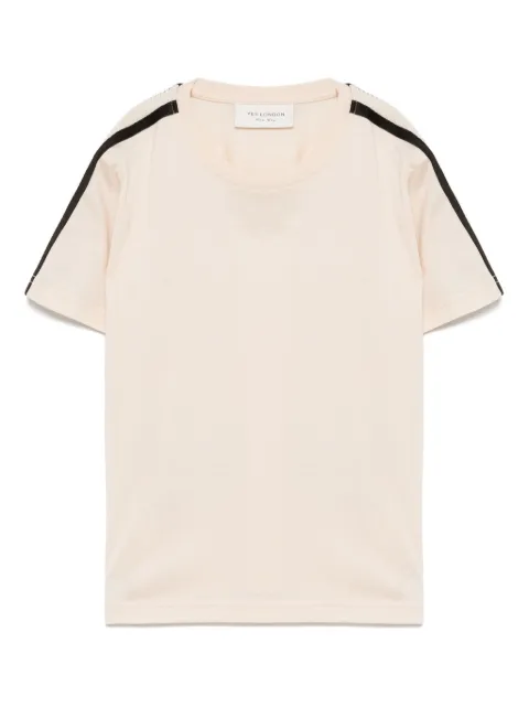 YES LONDON playera con detalle de rayas