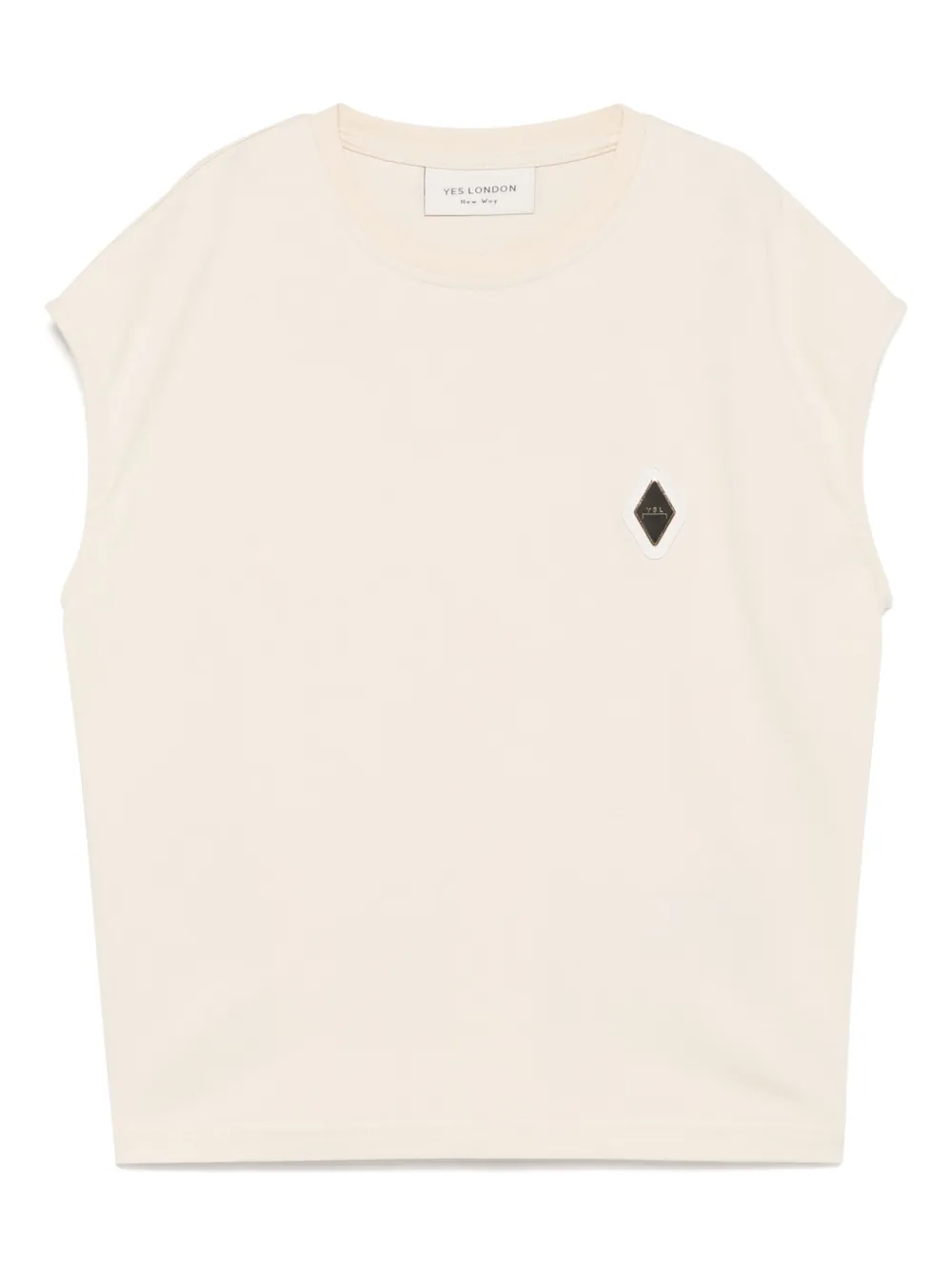 YES LONDON ロゴプレート Tシャツ - ニュートラル YES LONDON ロゴプレート Tシャツ - ニュートラル