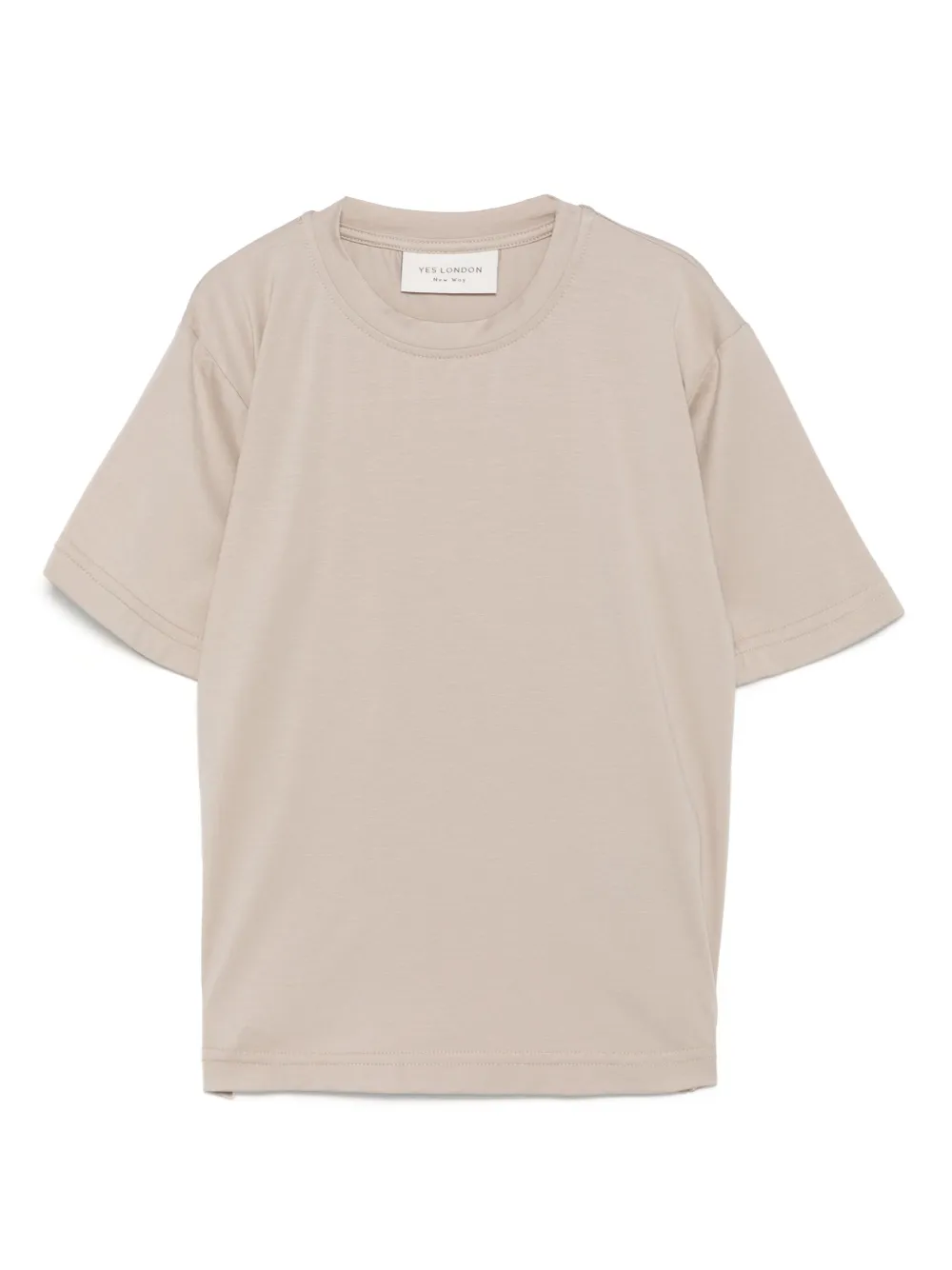 YES LONDON コットン Tシャツ - ニュートラル YES LONDON コットン Tシャツ - ニュートラル