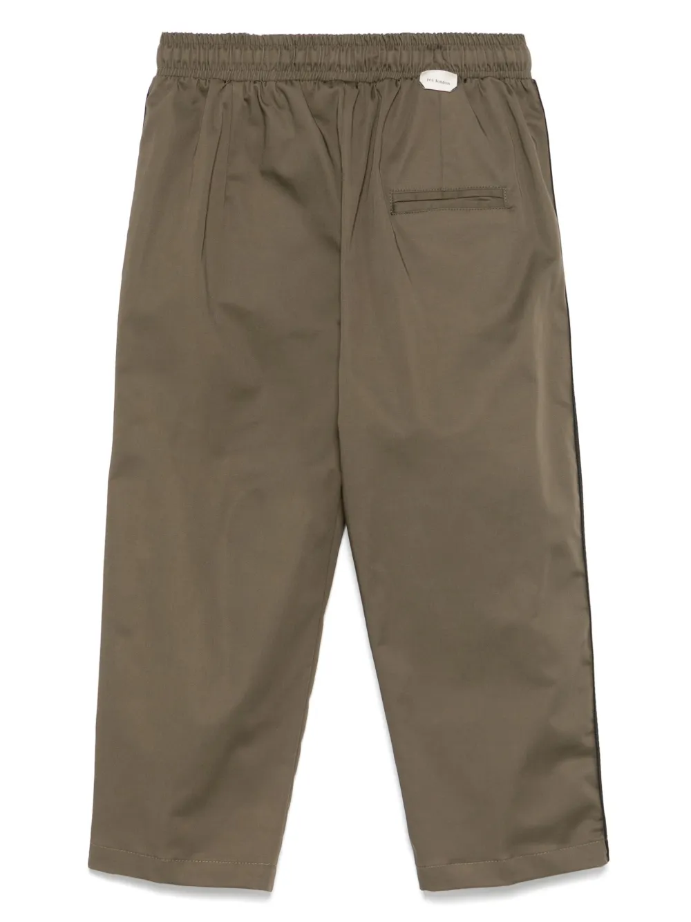 YES LONDON Broek met streepdetail Groen