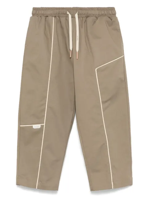 YES LONDON pantalones con ribete en contraste