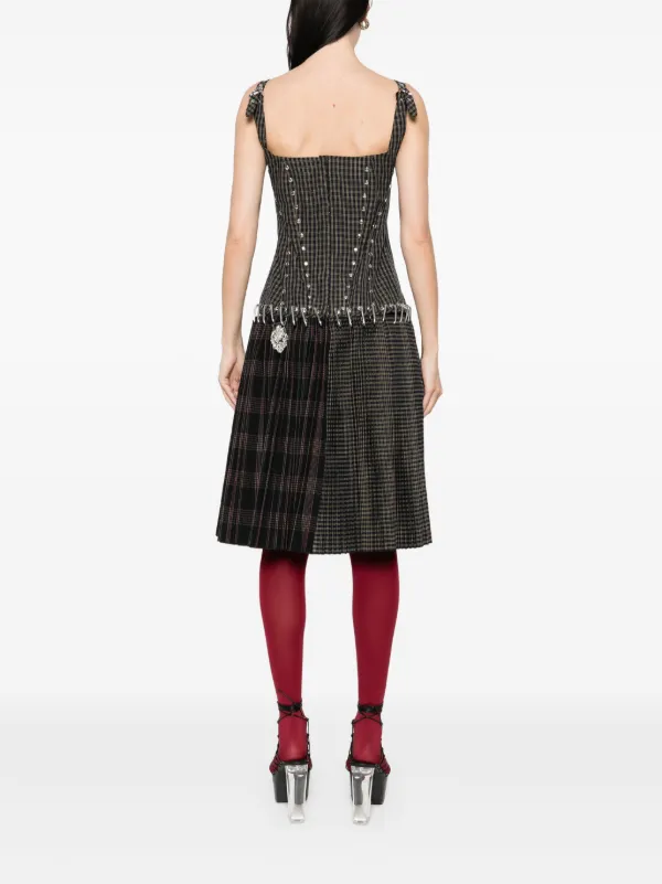 chopova lowena midi dress Chopova Lowena Black Windsucker Cherry