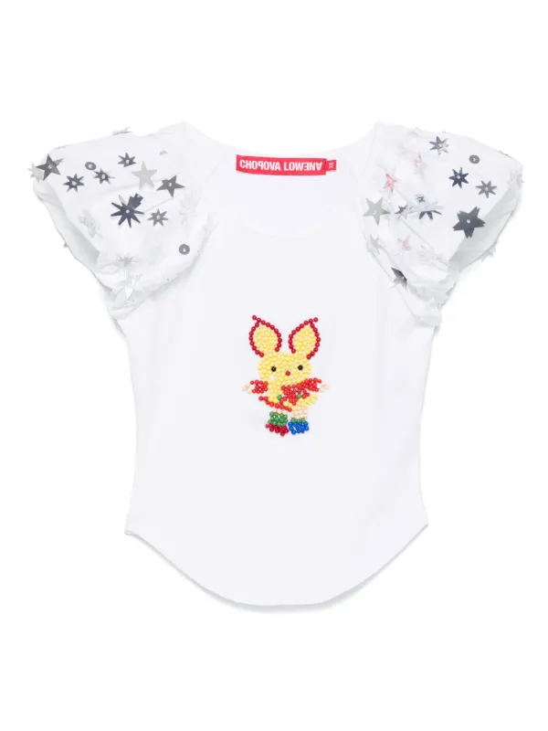 【関税込み】Chopova Lowena ホワイト Angelica トップス Chopova Lowena Angelica Top | White | FARFETCH