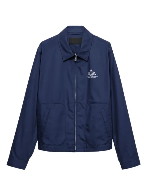 Prada logo zip-up  jacket