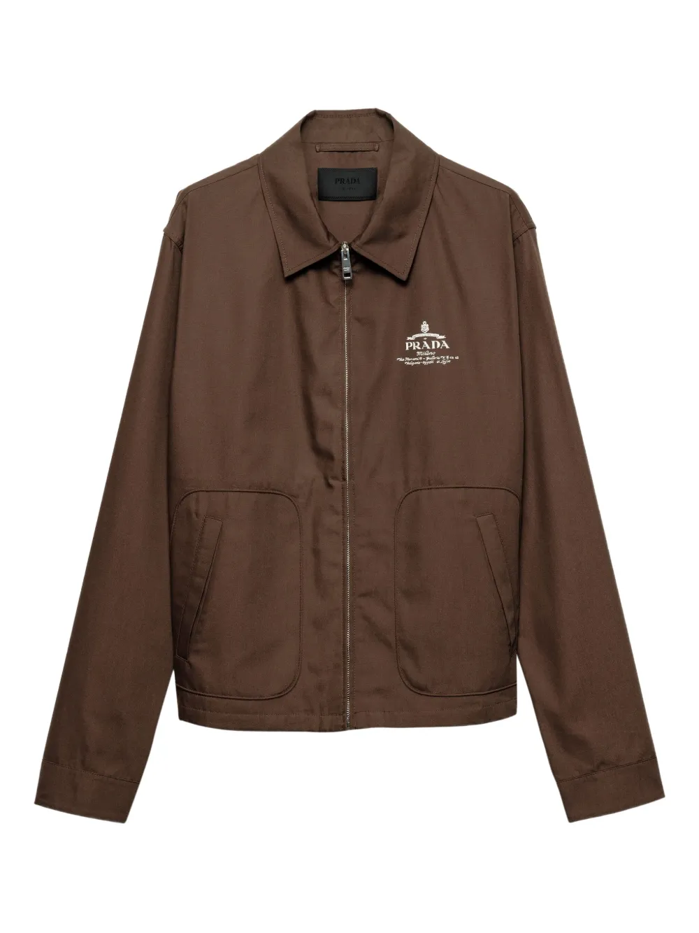 Prada Jack met geborduurd logo Bruin
