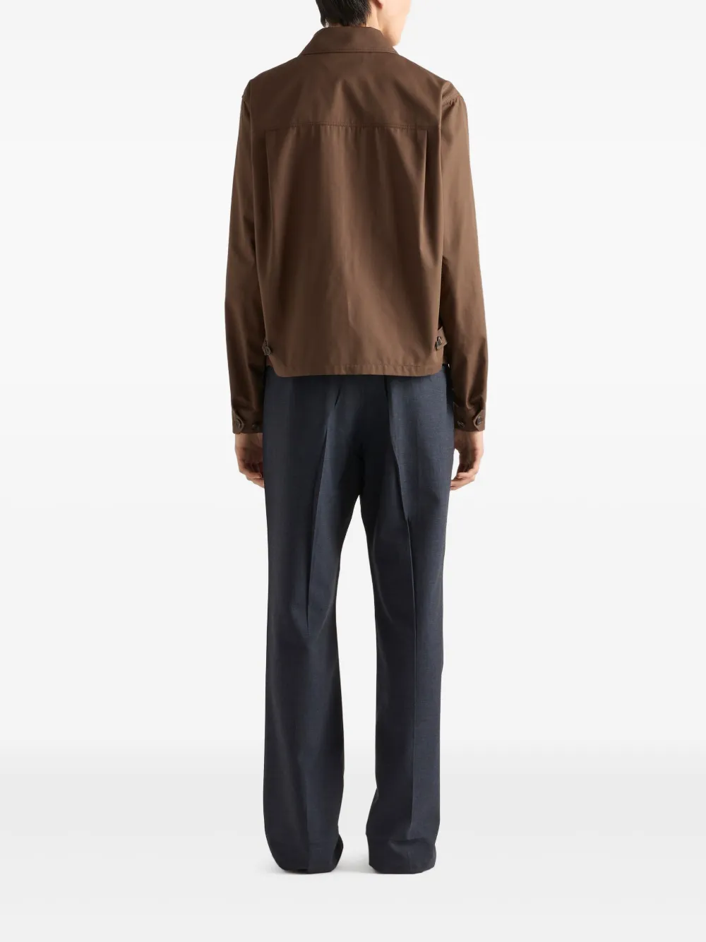 Prada Jack met geborduurd logo Bruin