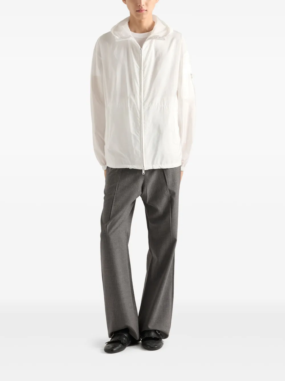 Prada logo-triangle jacket | Lightweight Jackets | Image 2