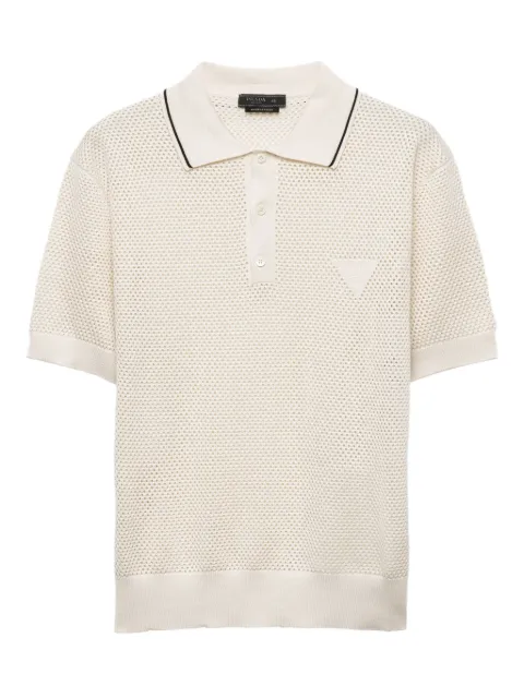 Prada Silk and cotton polo shirt