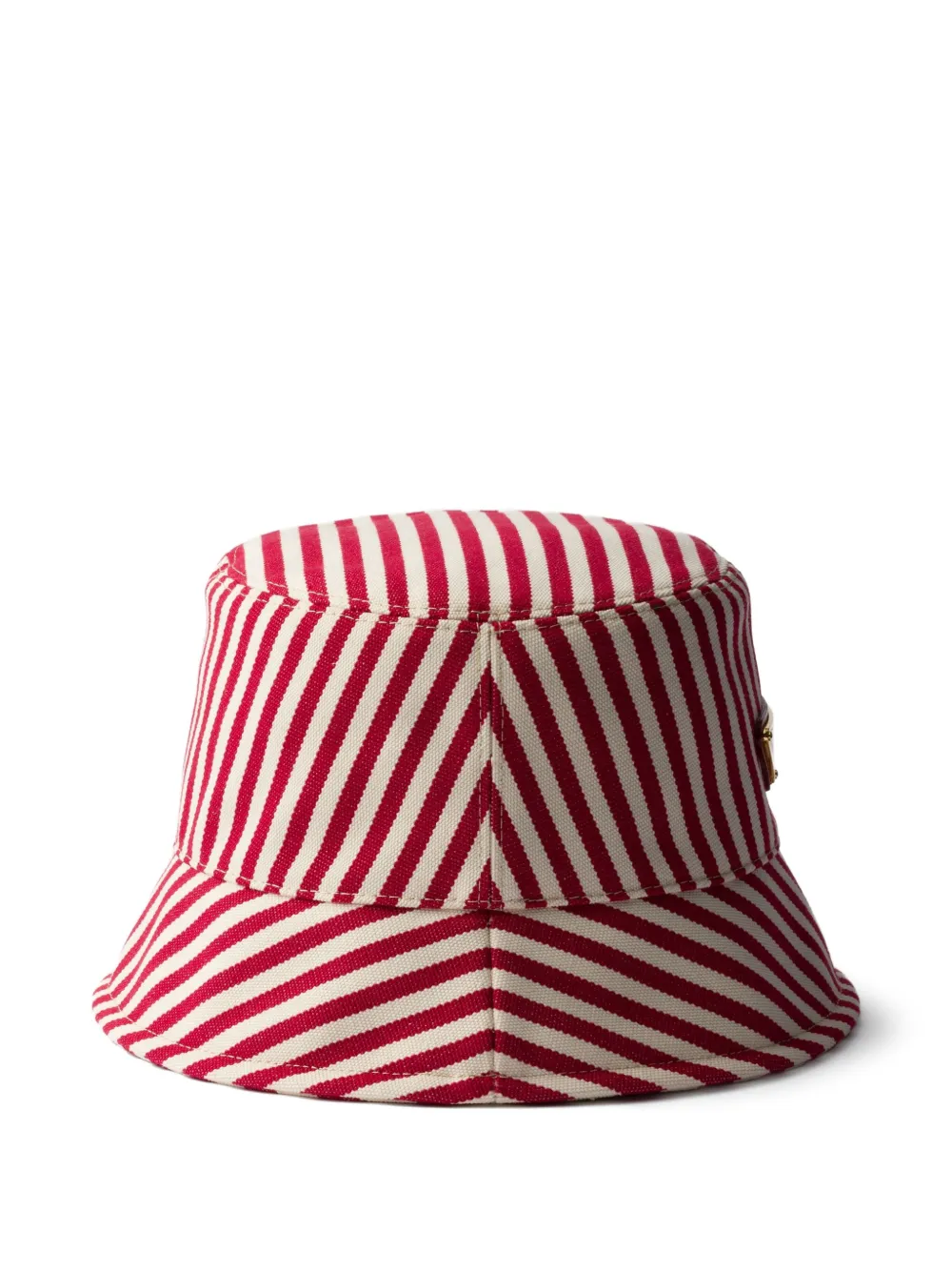 Prada Gestreepte vissershoed - Rood