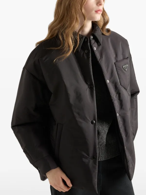 【PRADA】PADDED JACKET Prada Padded Jacket | Black | FARFETCH