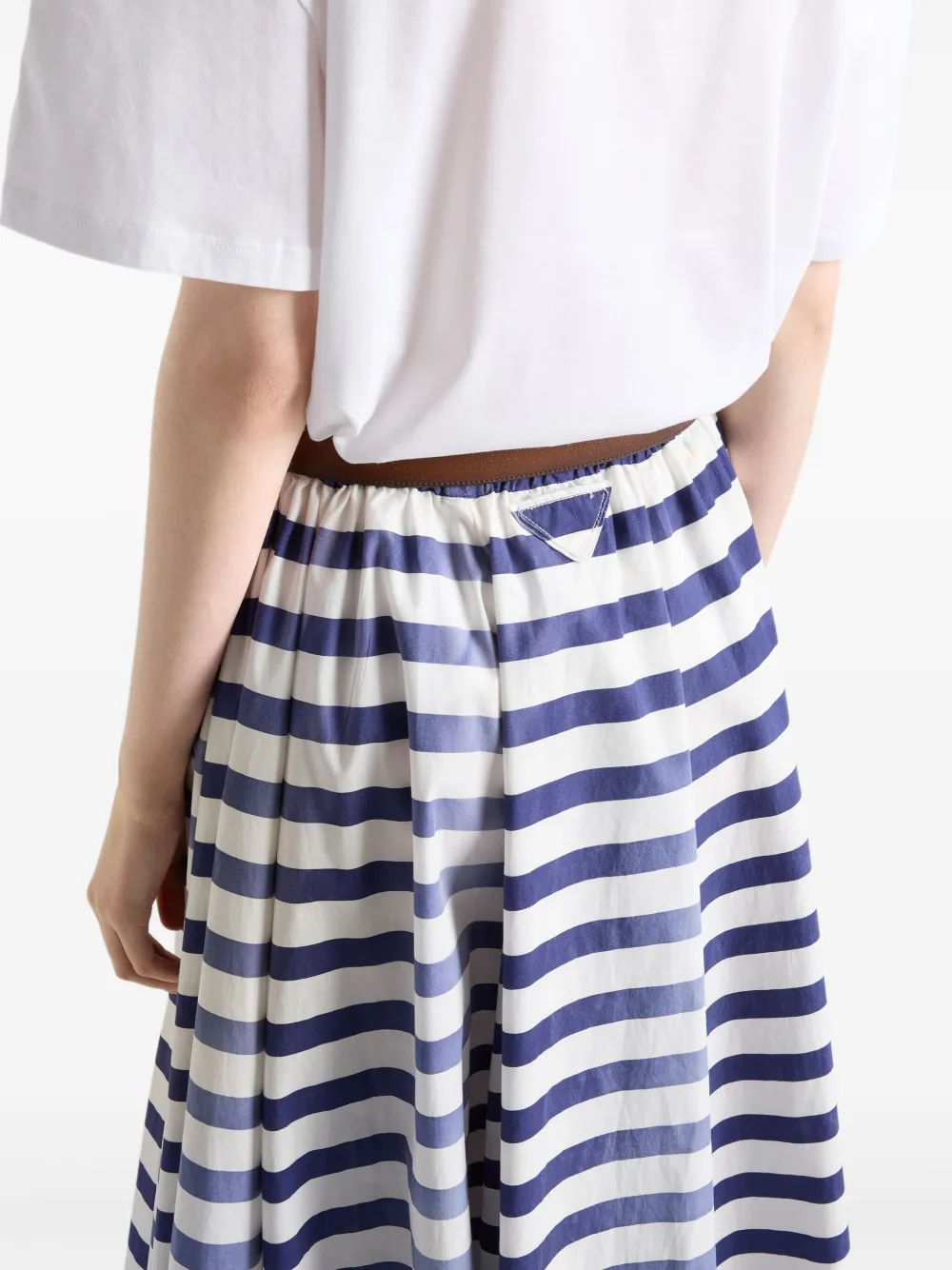 Prada Gestreepte rok Blauw
