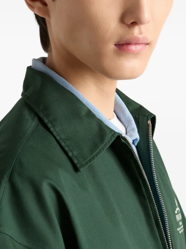 Prada cotton-blend Shirt | Green | FARFETCH