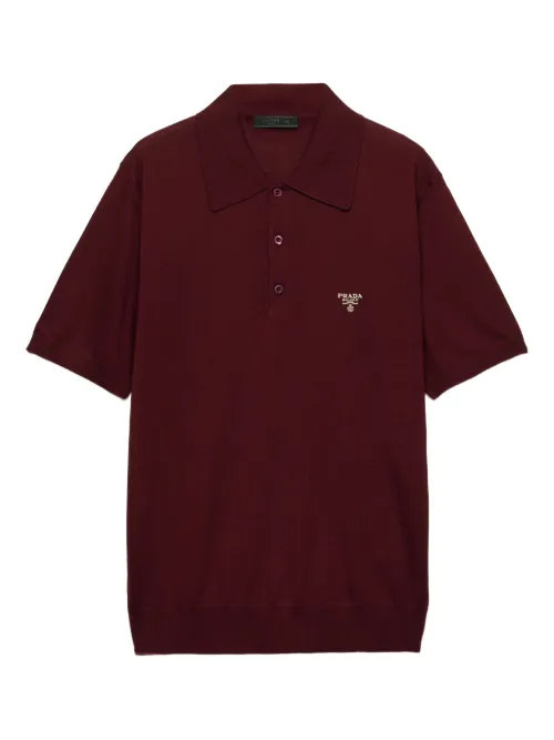 Prada polo en laine - Rouge - Prada - Modalova