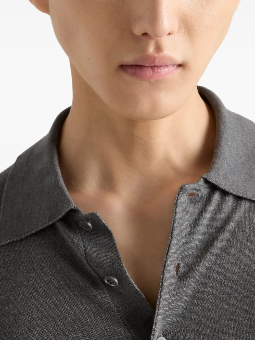 Prada Poloshirt van kasjmiermix Grijs