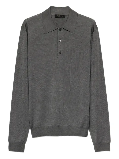 Prada cashmere-blend polo shirt