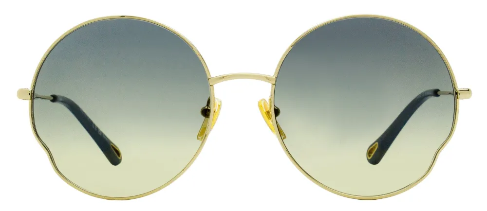 Chloé Eyewear Joni zonnebril met rond montuur Goud