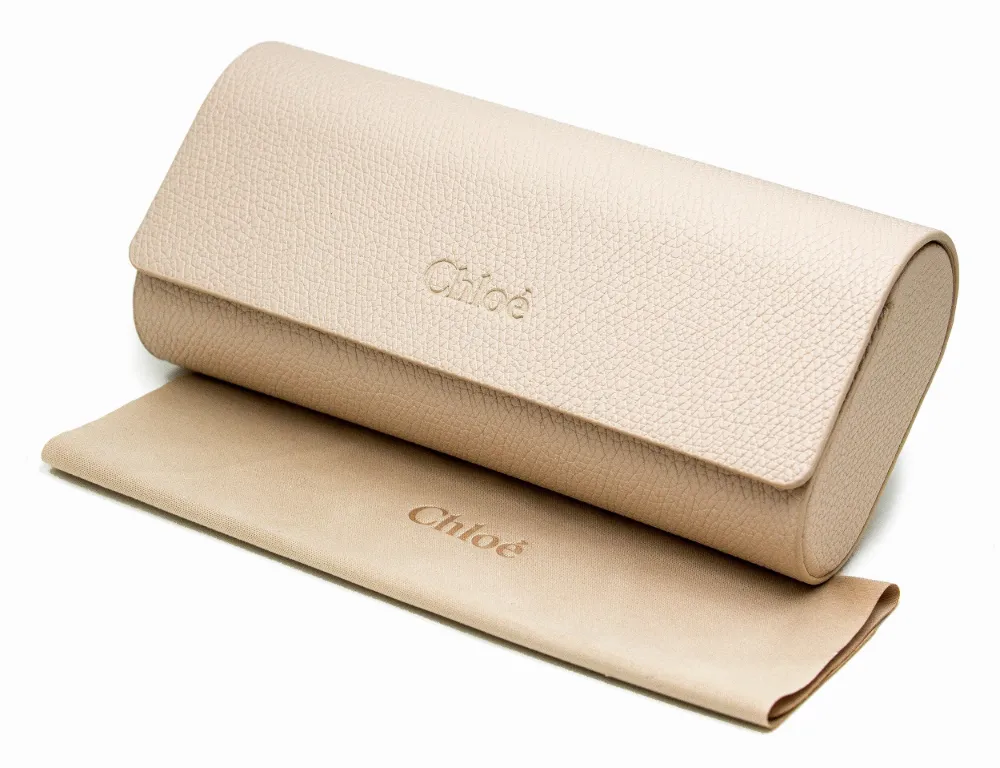 Chloé Eyewear Zonnebril met oversized montuur en gevlochten detail Oranje