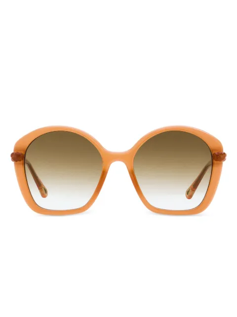 Chloé Eyewear braided-detail oversized sunglasses