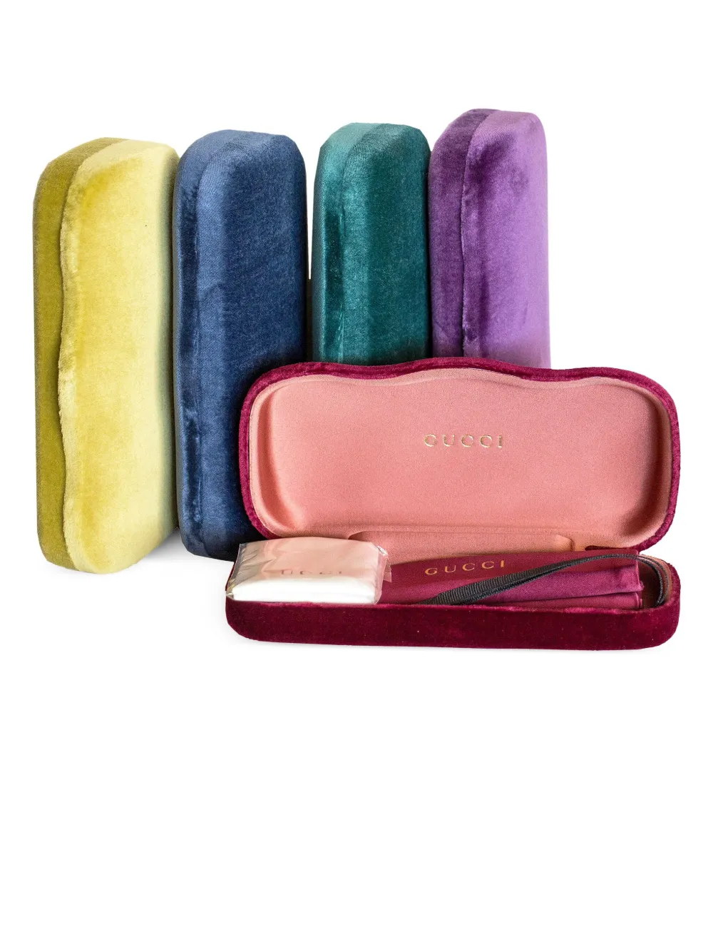 Gucci Eyewear Zonnebril met vierkant montuur Zwart