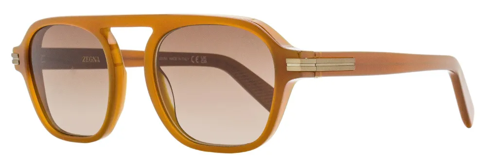 Zegna Aurora Ii Sunglasses In Brown