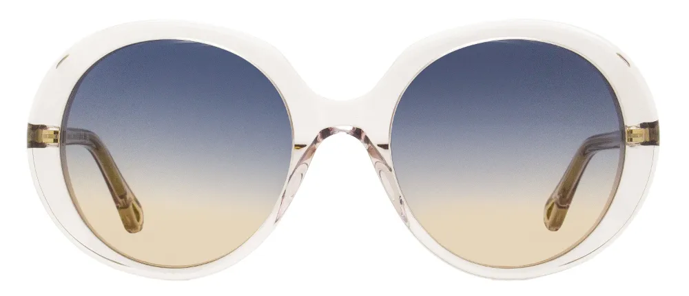 Chloé Oversized Gradient Sunglasses In White