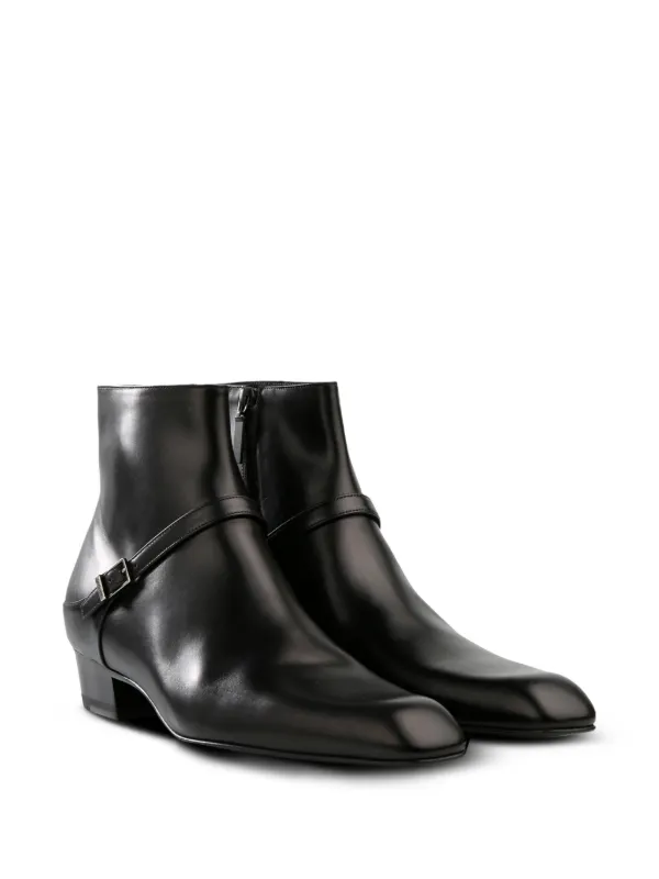 Saint Laurent buckle-detail Ankle Boots | ブラック | FARFETCH JP Saint Laurent buckle-detail Ankle Boots | ブラック | FARFETCH JP
