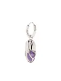 Capsule Eleven Capsule amethyst drop earring - Silver