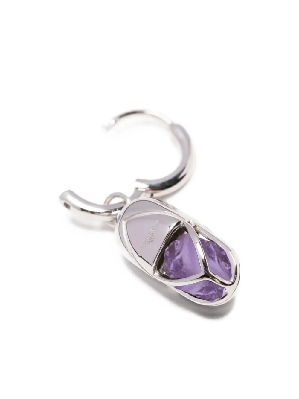 Capsule Eleven Capsule Amethyst Drop Earring In Silver