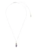 Capsule Eleven Capsule amethyst cabochon pendant necklace - Silver