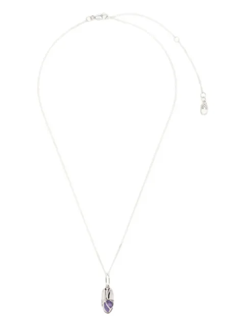 Capsule Eleven Capsule amethyst cabochon pendant necklace