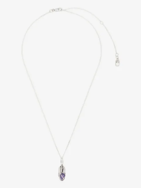 Capsule Eleven Capsule amethyst cabochon pendant necklace