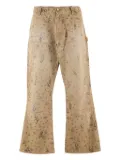SAINT MXXXXXX graphic-print trousers - Neutrals