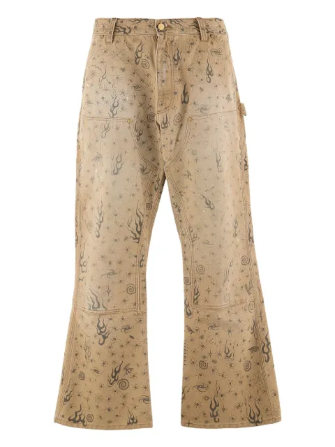 SAINT MXXXXXX graphic-print trousers