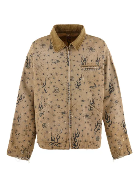SAINT MXXXXXX chamarra con estampado gráfico
