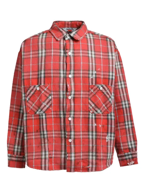 SAINT MXXXXXX check-print shirt