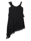 b+ab asymmetric lace dress - Black